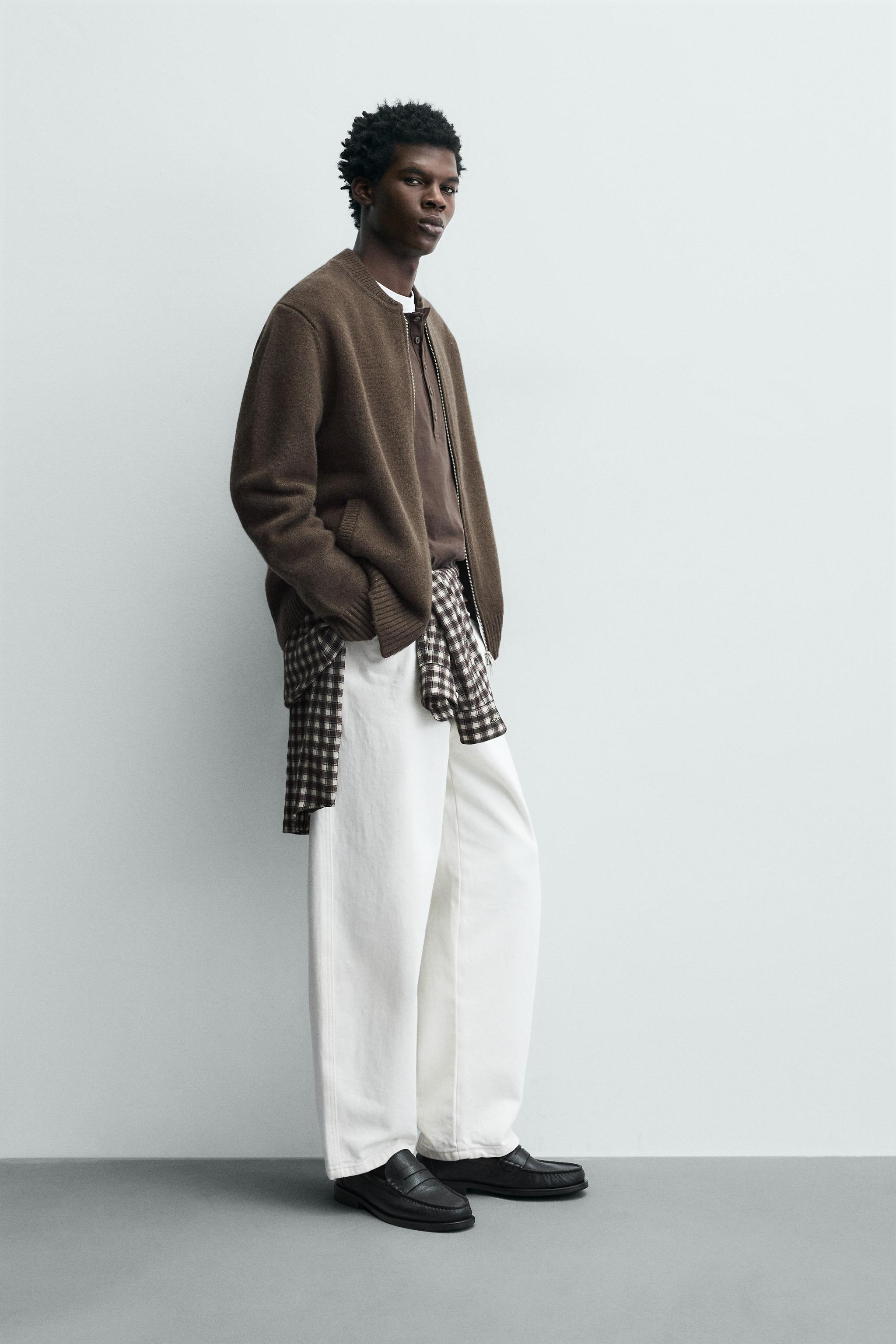 100% WOOL ZIP-UP JACKET